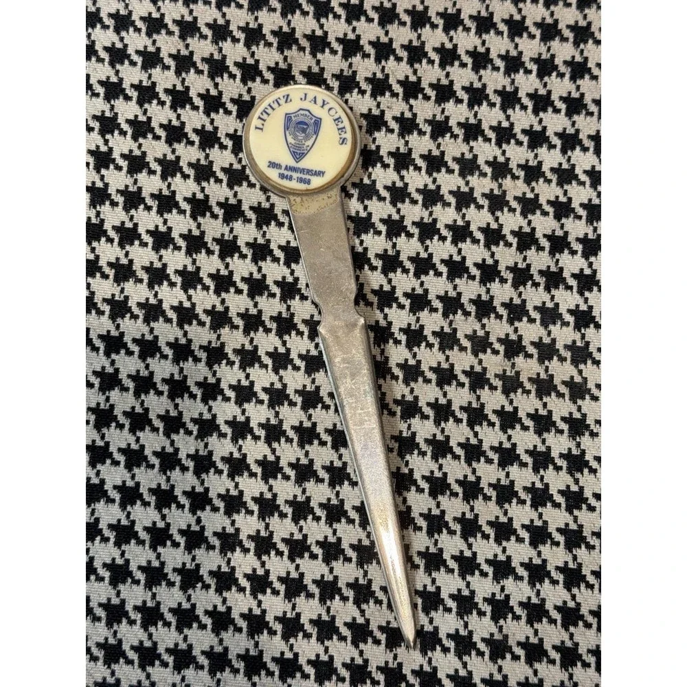 Jaycees 20th Anniversary Letter Opener 1948-1968, VTG, Lititz PA